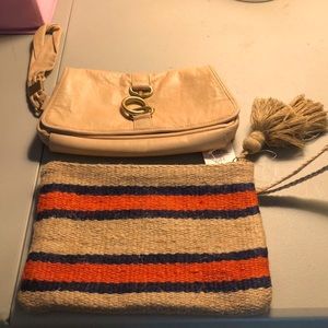 2 Wristlets 1 NWT. Solid one From Banana Republic other new stripped with tags